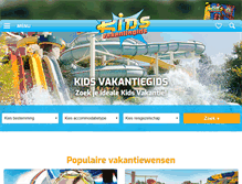 Tablet Screenshot of kidsvakantiegids.nl